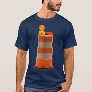Construction Barrel Road Safety T-Shirt