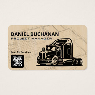 Construction Big Rig 18 Wheeler Blueprints