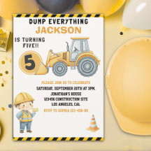 Construction Birthday 5 | Dump Truck & Excavator