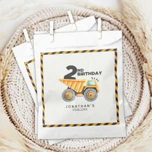 Construction Birthday Boy 2nd Favour Bag