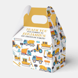 Construction Birthday Dump Truck Party Favor Box