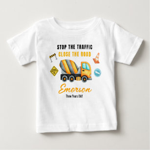 Construction Birthday Party Baby T-Shirt