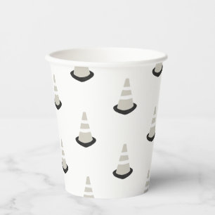 Construction Birthday Party Brown Cone Paper Cup