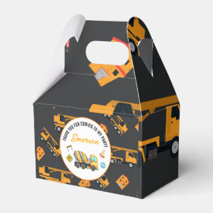 Construction Birthday Party Favor Box