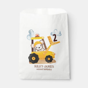 Construction Birthday Party Favour Bag