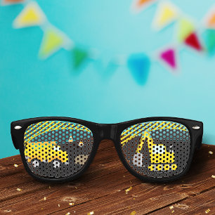 Construction Birthday Party Fun Boy Kids Sunglasses