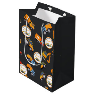 Construction Birthday Party Medium Gift Bag