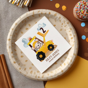 Construction Birthday Party Napkin