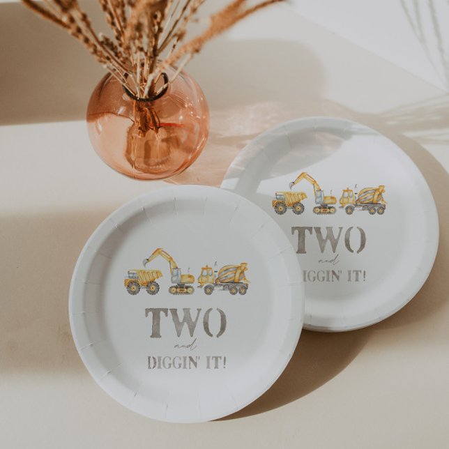 Construction Birthday Party Plates (Creator Uploaded)