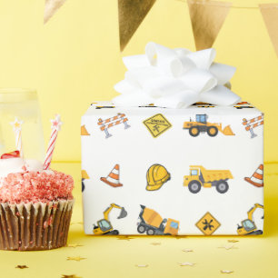 Construction Birthday  Wrapping Paper