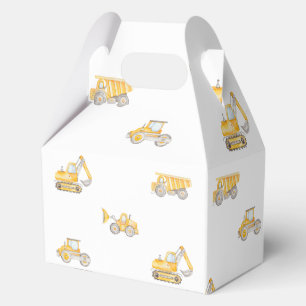 Construction Birthday Yellow Dump Trucks Birthday Favor Box