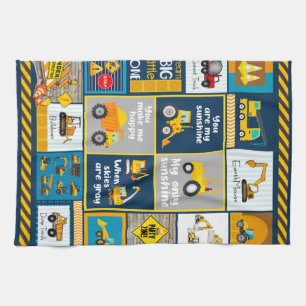 Construction Blanket, Construction Gifts Kitchen Towel