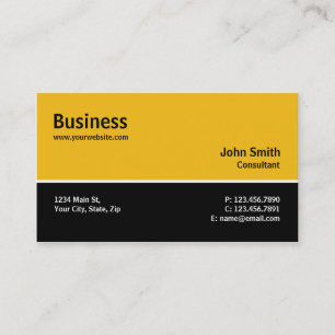 Construction Builder Contractor Mechanic Plain Business Card