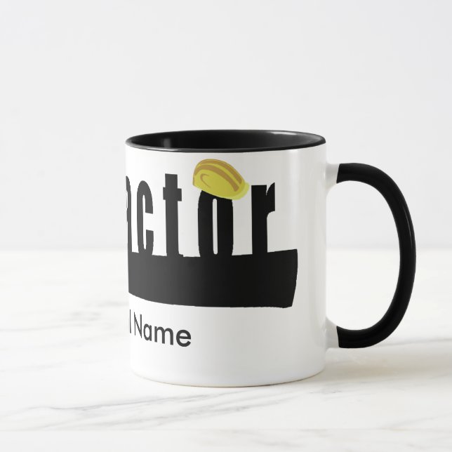 Construction Builder  Housing Industry Contractor Mug (Right)