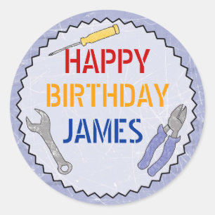 Construction/Builder Party Customizable Sticker 2