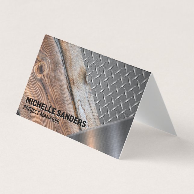 Construction Building Material Business Card (Front)