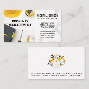 Construction Building Material Hardware Business Card