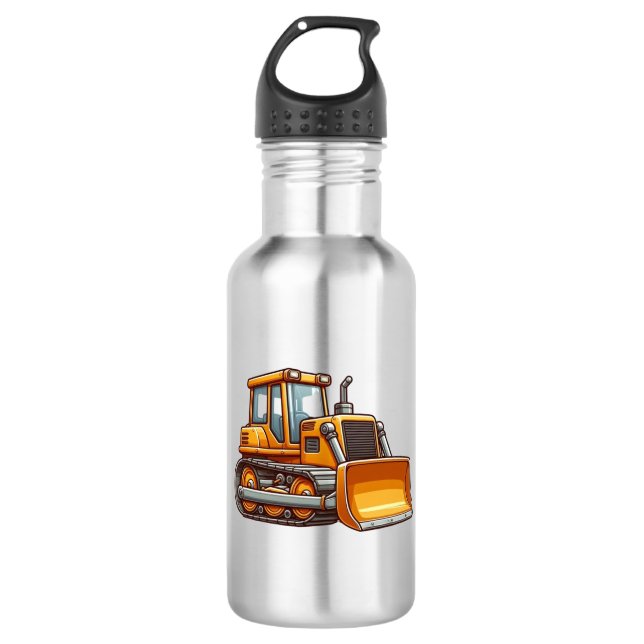 Construction/bulldozer 532 Ml Water Bottle (Front)
