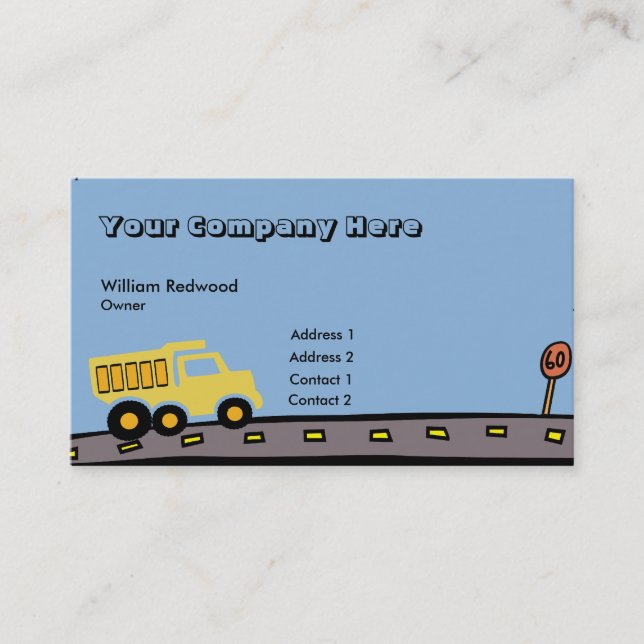 Construction Business Card (Front)