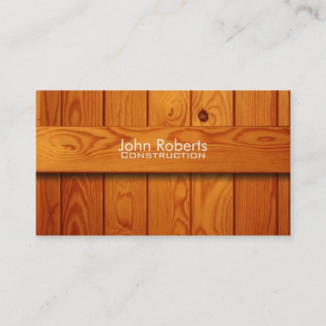 Construction business card (Front)