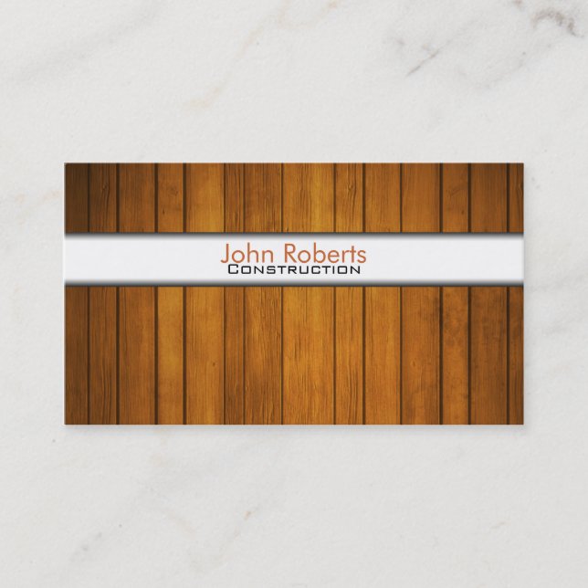 Construction business card (Front)