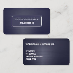 Construction  business card