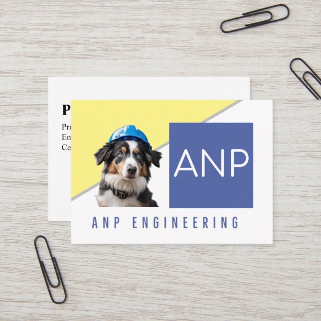 Construction Business Card (Front/Back In Situ)
