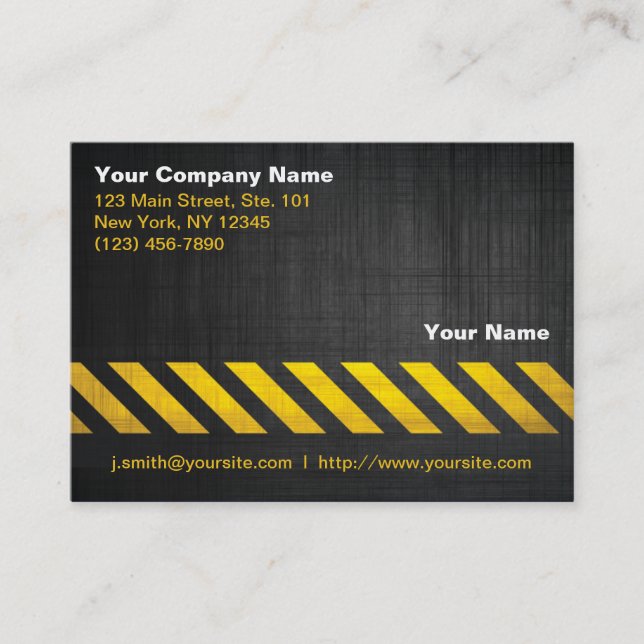 Construction Business Card (Front)