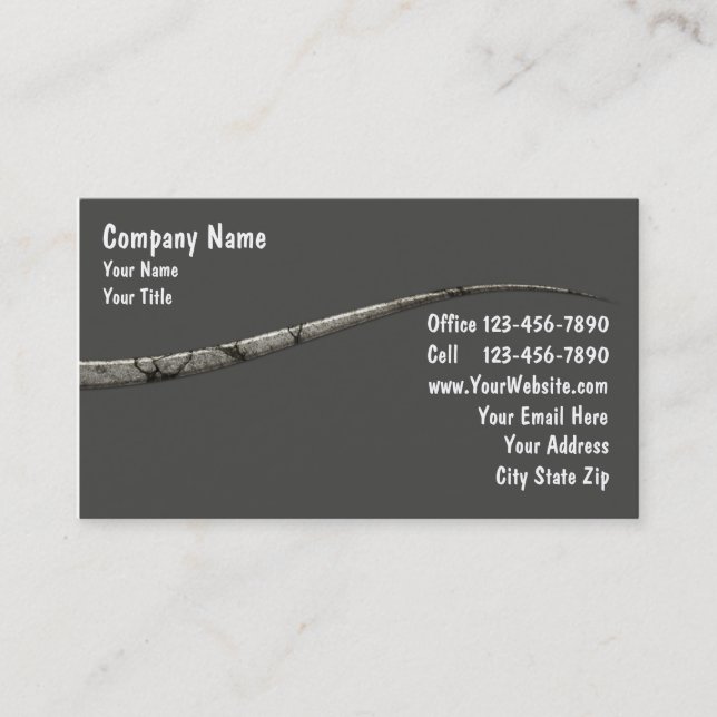 Construction Business Cards (Front)