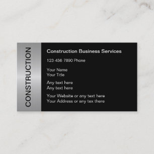 Construction Business Cards
