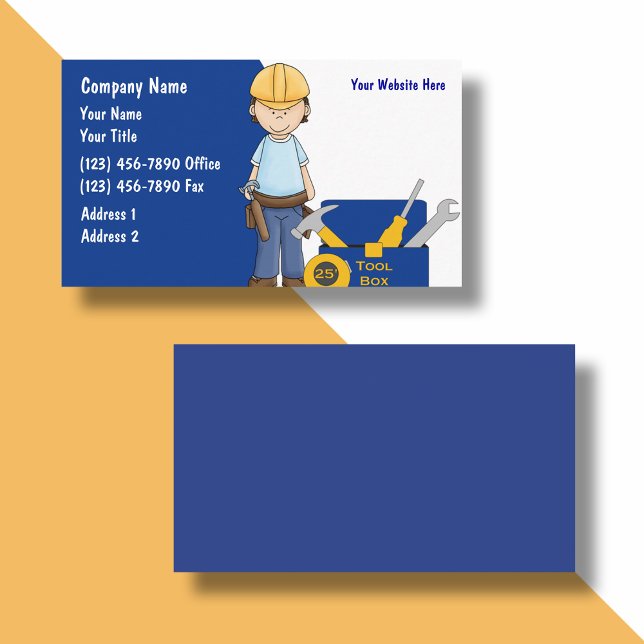 Construction Business Cards (Creator Uploaded)