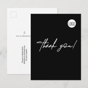 Construction Business Logo Simple Custom Postcard