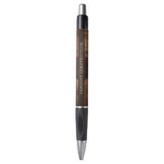 Construction Carpenter Dark Wood Timber Stylish Pen