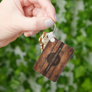 Construction Carpenter rustic Wood timber Useful Keychain