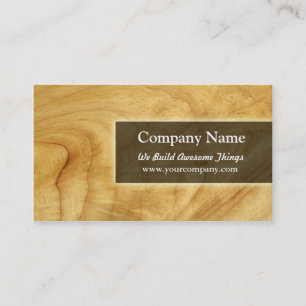 construction/carpentry business card
