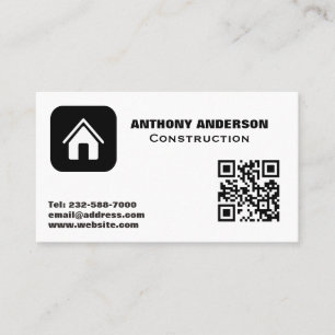 Construction carpentry woodworking business card