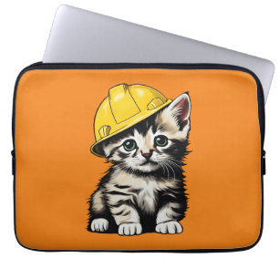 Construction Cat Laptop Sleeve
