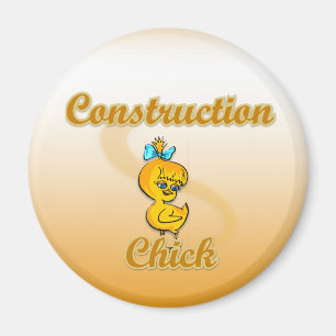 Construction Chick Magnet