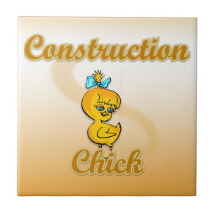 Construction Chick Tile