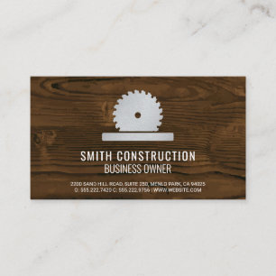 Construction Circular Saw Home Repair Business Card