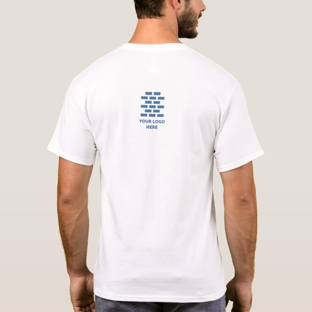 Construction Company Ajouter Votre Logo T-Shirt (Dos)
