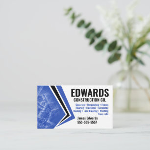 Construction Company Business Card