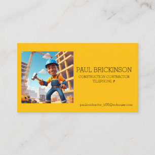 " CONSTRUCTION CONTRACTOR " BUSINESS CARD
