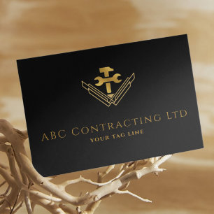 Construction Contractor Business Card Customized