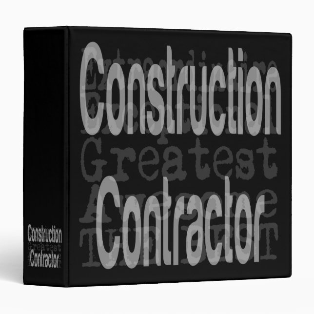 Construction Contractor Extraordinaire Binder (Front/Spine)