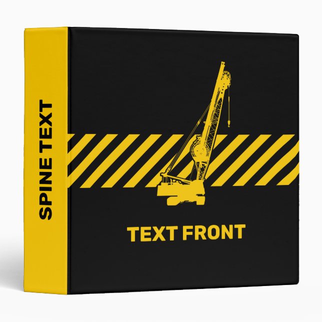 Construction Crane Binder (Front/Spine)