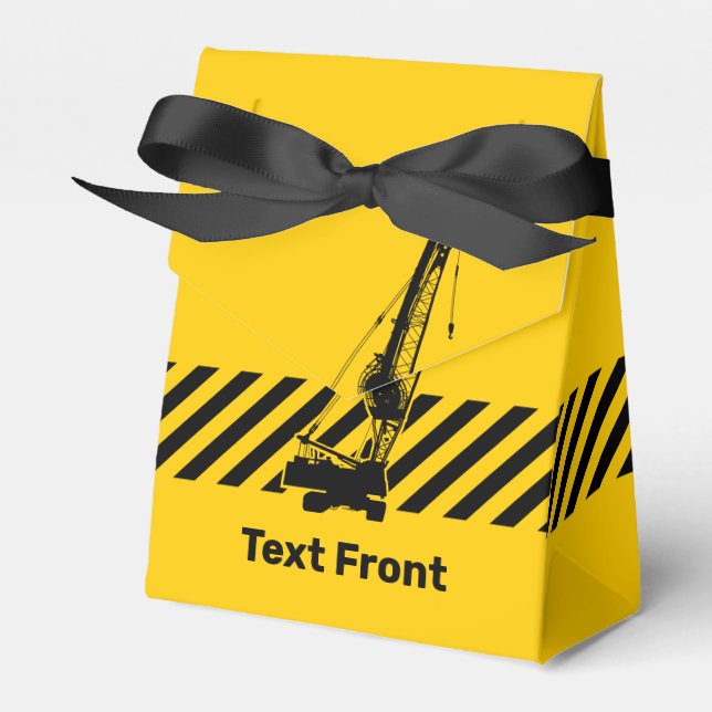 Construction Crane Favor Box (Front Side)
