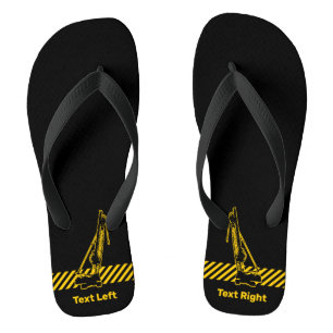 Construction Crane Flip Flops