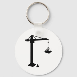 Construction crane keychain