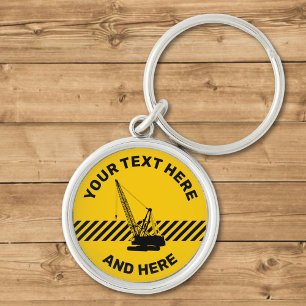 Construction Crane Keychain